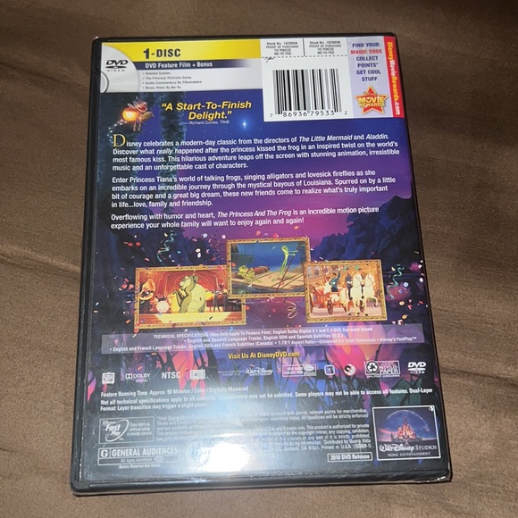 Princess & The Frog Dvd (Sealed brand new) - Picture 2 of 2